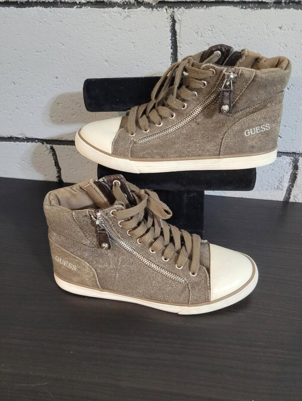 BUNDLE SALE!  GUESS Brown/ High Tops w/ Zippers Sz 7.5